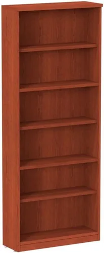 Miniatura 6 de Alera Alera Valencia Series Librería, tres estantes, 31.75 pulgadas de ancho x 14 pulgadas de profundidad x 39.38 pulgadas, color cereza medio