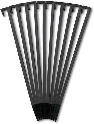 Miniatura 6 de EasyFlex Paquete de estaca de anclaje de paisaje de 10 pulgadas, 10 unidades, color negro (paquete de 2)