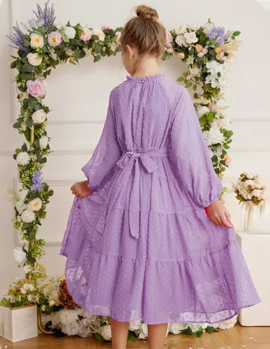 Miniatura 4 de GRACE KARIN Vestido casual para niñas de 5 a 12 años