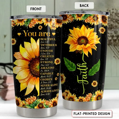 Miniatura 2 de SANDJEST Vaso inspirador de 20 onzas, regalo cristiano, regalos inspiradores para mujeres, vasos con aislamiento de acero inoxidable motivacional