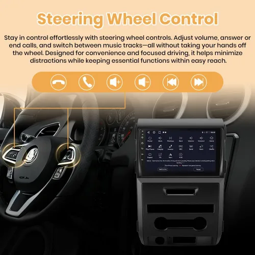 Miniatura 7 de Radio Android para Ford F150 2009-2012 (0nly para CA manual), con pantalla táctil de 9 pulgadas, 2 GB de RAM+64 GB de ROM, supprot Carplay, Android