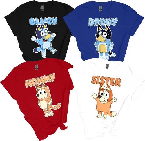 Camisa de cumpleaños personalizada a juego para la familia, camisas divertidas de dibujos animados, camiseta de perro para niños, camisas de