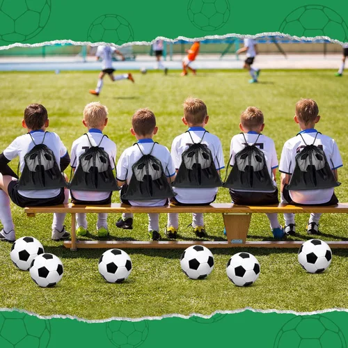 Miniatura 7 de Paquete de 2 pelotas de fútbol desinfladas con bomba para regalos de Navidad de 4 a 14 años, tamaño 3, tamaño 4, 5 artículos, ofertas a granel