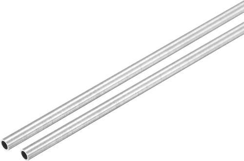 uxcell Tubo redondo de acero inoxidable 304 0.118 in OD 0.016 in espesor de pared 11.811 in longitud 2 piezas