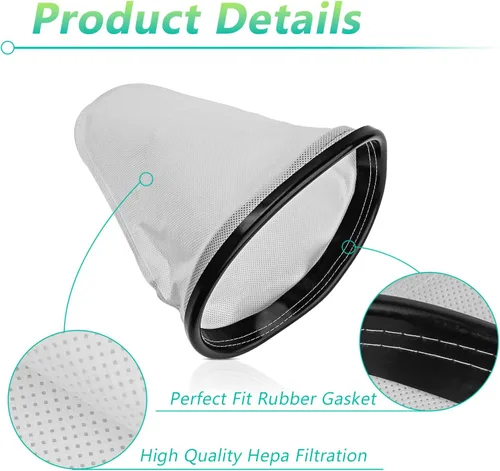 Miniatura 2 de ANTOBLE Bolsa de tela HEPA 2KE2105000 para Hoover Royal Shoulder Vac Pro Commercial Parts, filtro HEPA mochila limpiador bolsas de vacío compatibles