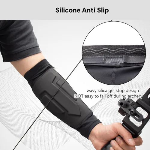 Miniatura 7 de Protector de brazo de tiro con arco, manga de enfriamiento para brazo con cobertura completa, diseño de antebrazo para mano derecha izquierda