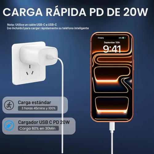 Miniatura 4 de Cargador de carga rápida para iPhone 17 16 y 15, cargador USB C tipo C de 10 pies de largo, cable de carga rápida para iPhone 17/Pro/Pro Max/17