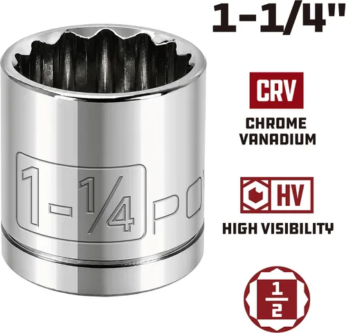 Miniatura 2 de 642011 1/2" Dr. 1-1/4" 12Pt Socket