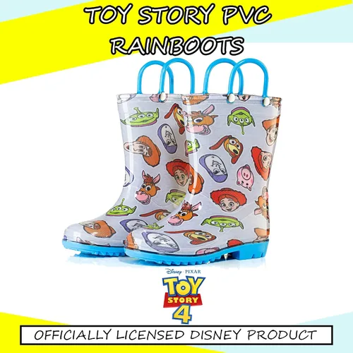 Miniatura 3 de Disney Toy Story - Botas de lluvia impermeables de PVC para niños, con Buzz Lightyear, Woody, asas fáciles de poner, para niños pequeños y niños