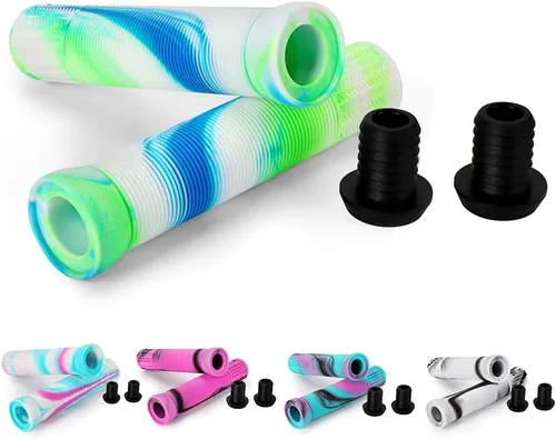 Miniatura 6 de Empuñaduras para patinete - Empuñaduras mixtas de color para manillar de MTB y BMX Empuñaduras suaves de 145 mm para patinete de maniobras