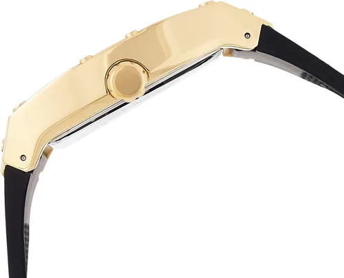 Miniatura 3 de GUESS US Men's Black and Gold-Tone Square Multifunction Watch, one
