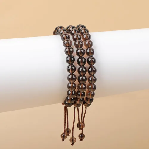 Miniatura 151 de AD Beads Pulseras de piedras preciosas unisex de 0.315 pulgadas (0.315 in), macramé curativo ajustable de 7 a 9 pulgadas Usa esta pulsera