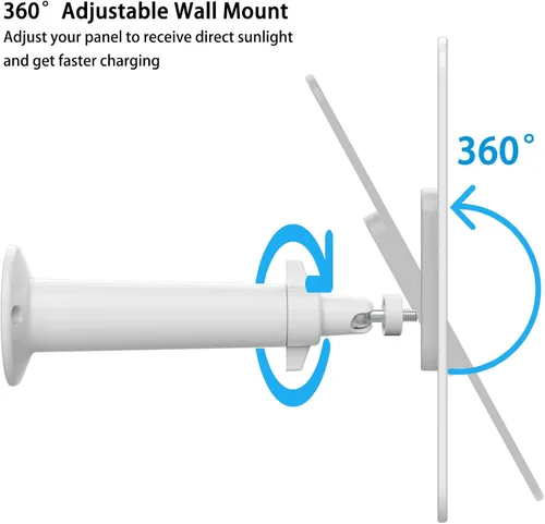Miniatura 4 de Panel solar de 4 W compatible con cámara SimpliSafe para exteriores, incluye soporte de pared seguro, IP65 resistente a la intemperie, cable