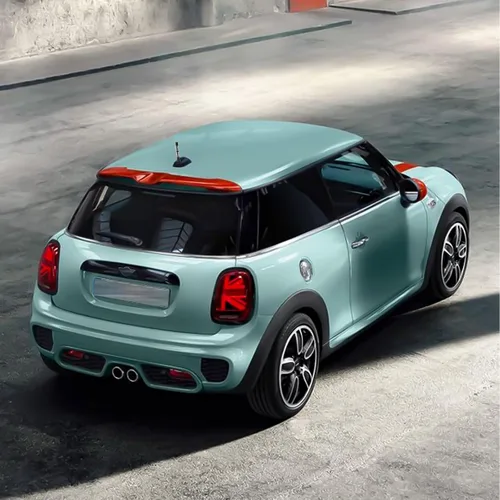 Miniatura 8 de x xotic tech Antena corta para automóvil con bandera de Union Jack compatible con Mini Cooper todos los modelos de 3 pulgadas (negro/gris)