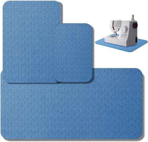 Miniatura 11 de Drydiet 3 Piezas Tapetes Silenciadores para Máquina de Coser Tapete de Pedal Almohadilla para Máquina de Coser Goma Antideslizante que se Mantiene