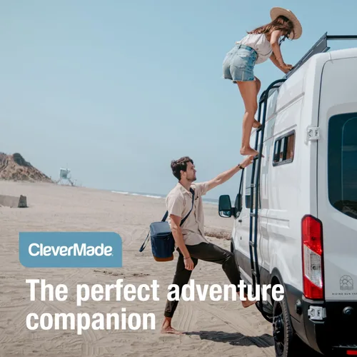 Miniatura 6 de CleverMade Pacifica - Hielera plegable, capacidad para 30 latas / 21 Qt, plegable para playa y viajes, con correa para hombro, abridor de botellas