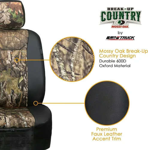 Miniatura 2 de LPI Truck Mossy Oak - Fundas de asiento de automóvil resistentes para asientos delanteros; se adapta a sedanes y SUV, incluye bolsillos