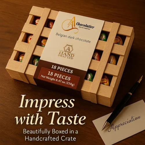 Miniatura 8 de ANDY ANAND CHOCOLATIER Botellas de chocolate negro europeo rellenas con 18 licor de estante superior, paquete de 1