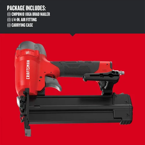 Miniatura 3 de CRAFTSMAN Brad Nailer, 18GA, pistola de clavos neumática (CMPBN18K)