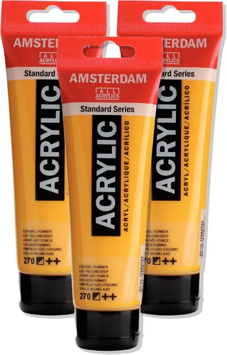 Miniatura 132 de Amsterdam Serie Estándar Tubo de Pintura Acrílica 120ml Azo Naranja 276 (17092762)
