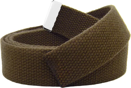 Miniatura 19 de Build A Belt Cinturón de lona militar, 1.25 pulgadas de ancho, beige, unisex para adultos