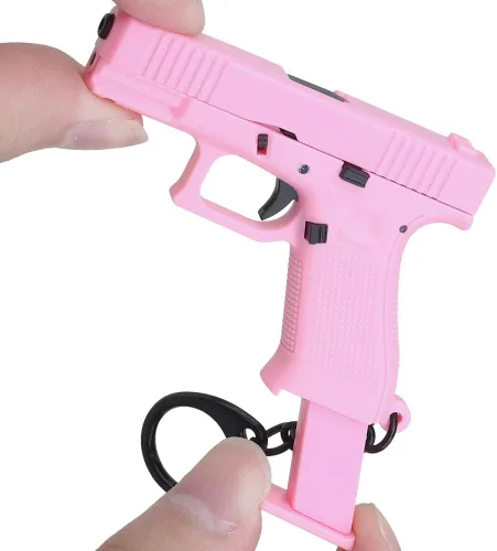 Miniatura 4 de Llavero con forma de pistola, modelo de pistola, llavero, bolsa, artilugios, colgante, adorno para regalo para hombres, mujeres y amigos