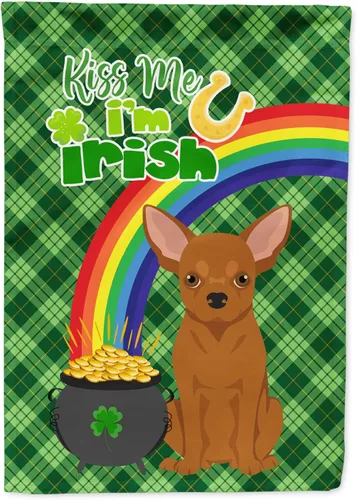 Miniatura 86 de Caroline's Treasures WDK4731GF - Bandera decorativa para jardín del día de San Patricio, color negro y tostado, Airedale Terrier, para jardín