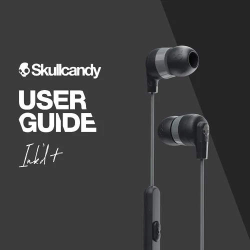 Miniatura 7 de Auriculares con cable Skullcandy Ink’d+ con conector AUX de 3.5mm, ajuste con aislamiento de ruido, micrófono en línea y control de llamadas y Negro