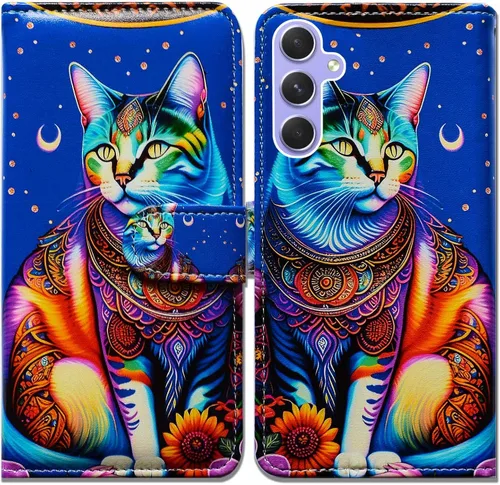 Miniatura 28 de Bcov Funda para Galaxy A54, diseño de pájaro negro y verde con tapa para teléfono con ranura para tarjeta y soporte para Samsung Galaxy A54 5G