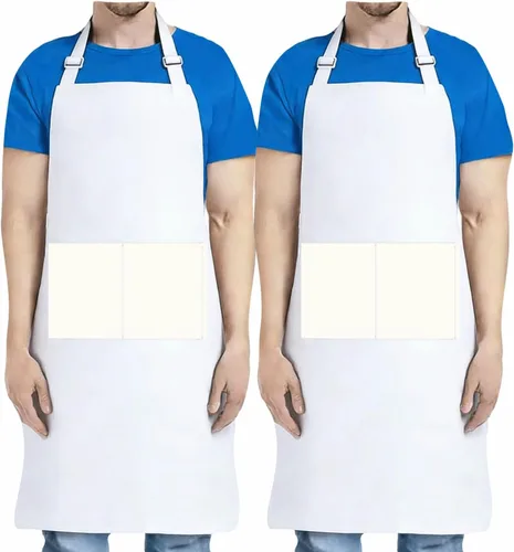 Miniatura 6 de Delantales para mujeres con bolsillos, delantal de chef para hombre, delantal de cocina, delantal negro, delantal de manchas, correa ajustable