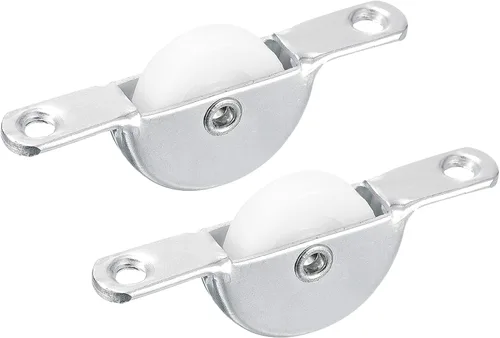uxcell Ruedas de rodillo de nailon para puerta corrediza de 0.98 pulgadas (0.984 in), para puerta mosquitera, armario, armario, armario, 2 unidades,