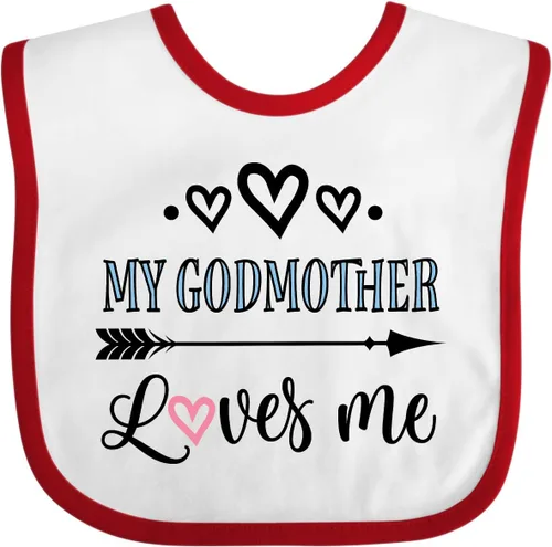 Miniatura 3 de inktastic Babero para bebé My Godmother Loves Me Godchild