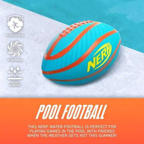 Miniatura 5 de Nerf Fútbol acuático para piscina y playa – Tidal Toss Pool Football para juegos acuáticos – Juguete perfecto para niños – Bola de agua de agarre