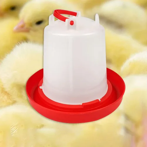 Miniatura 3 de DoubleWood Paquete de 4 bebedores de plástico para aves de corral, kit de agua para pollitos, 1 L, contenedor de agua para aves de corral colgante