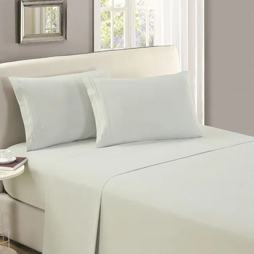 Miniatura 13 de Mellanni Sábana plana tamaño California King – Ropa de cama de la Colección Icónica – Lujo de hotel, extra suave, refrescante, resistente a las 1455