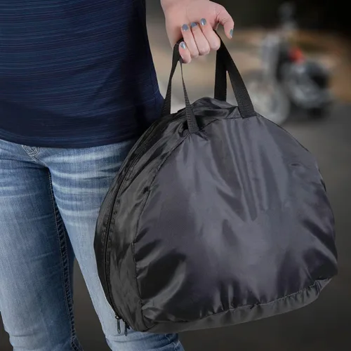 Miniatura 7 de Raider BCS-8B Bolsa para Casco Deluxe de Nylon Negro y Duradera para Motocicleta MX, Mediana