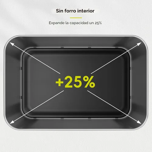 Miniatura 9 de EKO Phantom-T - Bote de basura vertical con sensor de movimiento de 50 litros/13.2 galones, acabado de acero inoxidable cepillado