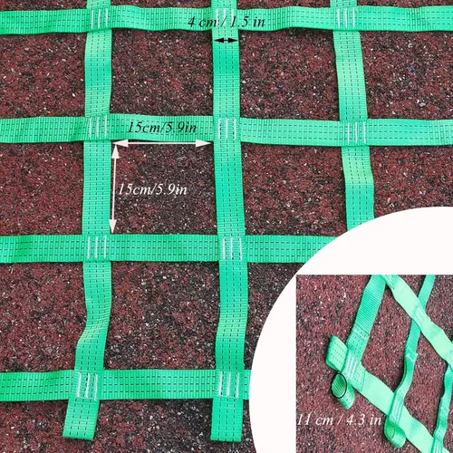 Miniatura 2 de Red de carga para escalada, red de obstáculos ninja para patio trasero de niños, juego de columpio, red para casa de árboles, redes de escalada