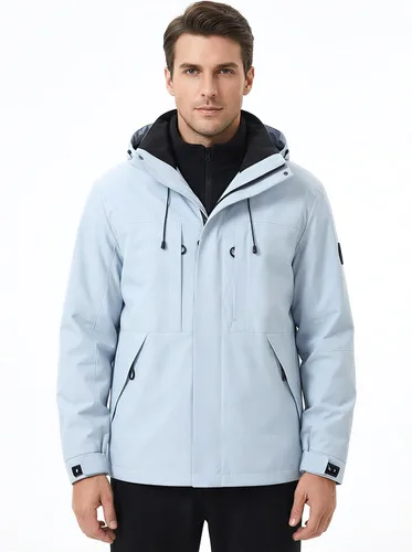 Miniatura 8 de Chaqueta de esquí, chaqueta de snowboard, impermeable y resistente al viento invierno con capucha chaqueta de escalada