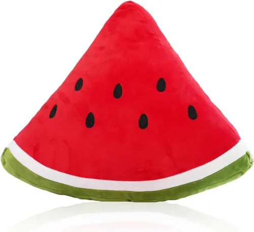 zhidiloveyou Almohada de felpa de sandía de 11.8 pulgadas, linda almohada de peluche de frutas rellenas, regalos para niños