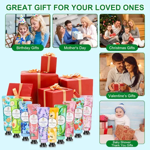 Miniatura 5 de Paquete de 80 cremas de manos para regalar: loción de manos, tamaño de viaje, regalos de agradecimiento para profesores, crema de manos para manos
