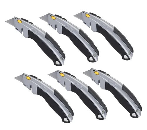 Stanley 10-788 Cuchillo multiuso retráctil Paquete de 6