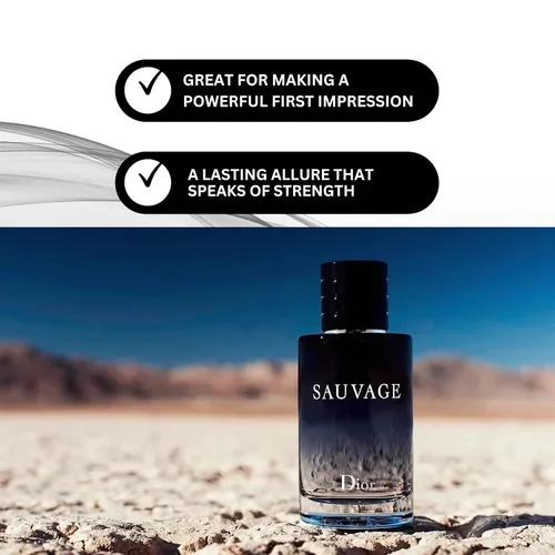 Miniatura 3 de Fragancia Dior Sauvage Eau de Toilette para viajes, 0.34 onzas líquidas