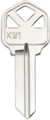 Miniatura 2 de QWORK Llaves en blanco, paquete de 50 estructuras de cobre compatibles con (KW1) Kwikset, nueva llave de metal sin cortar en blanco