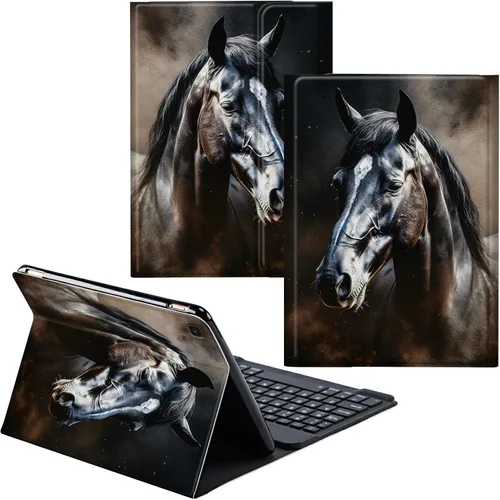 Miniatura 22 de Para Samsung Galaxy Tab S6 Lite Funda 2022/2020 Teclado Inalámbrico Desmontable Y Cubierta De Soporte De Cuero PU Funda Protectora Para Samsung