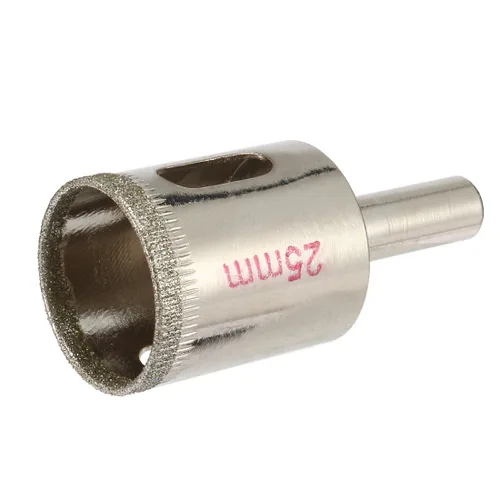 Miniatura 6 de uxcell - 2 brocas de sierra de agujero con revestimiento de diamante de 0.98 pulgadas para vidrio, cerámica, mármol, roca y porcelana, 2