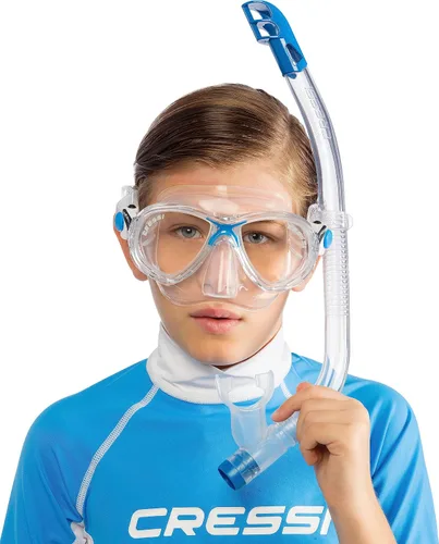 Miniatura 6 de Cressi Kids' C Estrella VIP Jr Clear/Lime Junior Snorkeling/Diving Combo Set