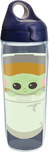 Miniatura 15 de Tervis - Vaso de doble pared aislado, este vaso mantiene las bebidas frías y calientes, 16 onzas, transparente, The Mandalorian Child in Carrier