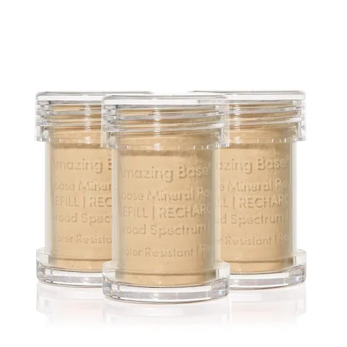 Miniatura 32 de jane iredale Amazing Base - Polvo mineral suelto, base luminosa con SPF 20, sin aceite, sin talco y sin peso, vegano y libre de crueldad animal