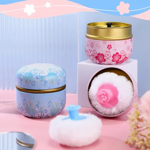 Miniatura 4 de Zopeal Kit de soplo de polvo para polvo, contenedor de cosméticos para el cuerpo, contenedor suave para bebés y mujeres, viaje a casa, caja